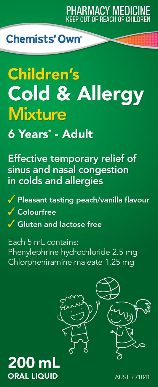 Chemists Own Child Cold & Allergy Mix - 200ml