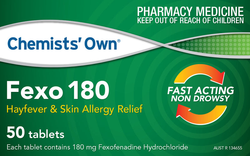 Chemists' Own Fexo 180mg - 50 Tabs – HealthEZ Pharmacy