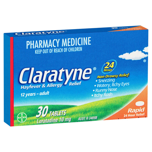 Claratyne Hayfever & Allergy Relief Antihistamine Tablets 30 pack