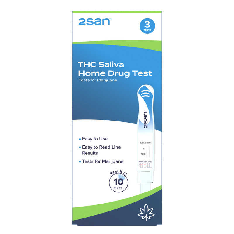 2San Marijuana Saliva Drug Test 3 Pack