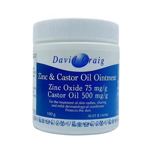 David Craig Zinc and Castor Oil ointment 100g