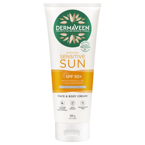 DermaVeen Daily Nourish Body Moisturiser SPF50+ 200g