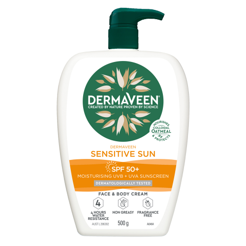 DermaVeen Sensitive Sun SPF 50+ Face & Body Cream 500g