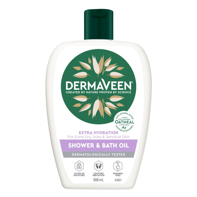 DermaVeen Shower and Bath Oil 500mL
