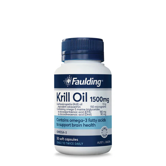 Faulding Krill Oil 1500 mg 100 Capsules