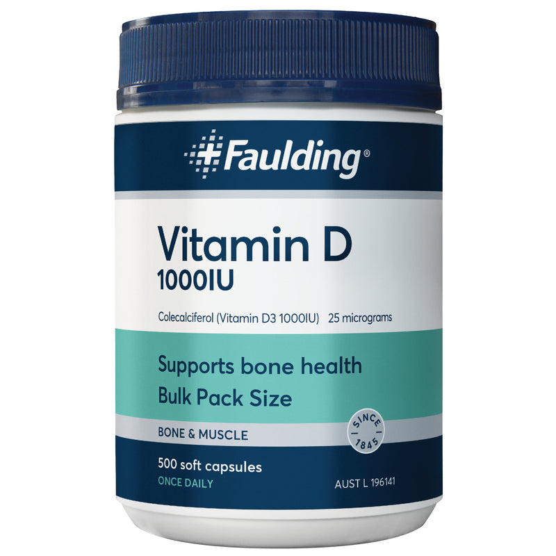 Faulding Remedy Vitiman D Cap 1000IU 500 Capsules