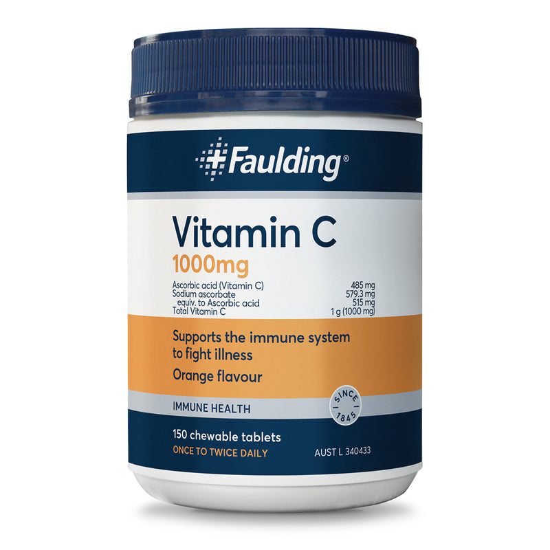 Faulding Faulding Vitamin C 1000 mg 150 Tablets – HealthEZ Pharmacy