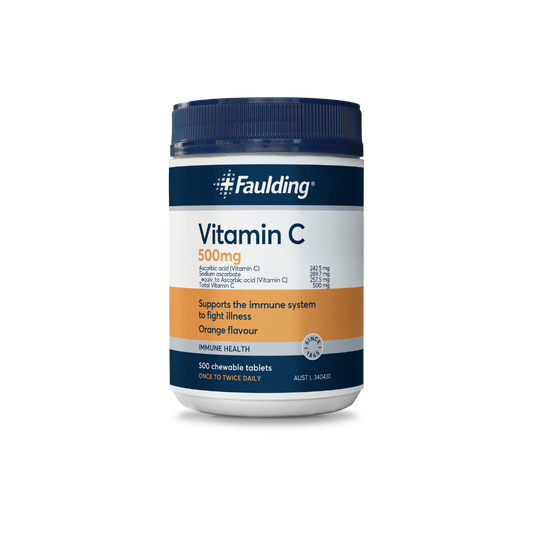 Faulding Vitamin C 500 mg 500 Chewable Tablets