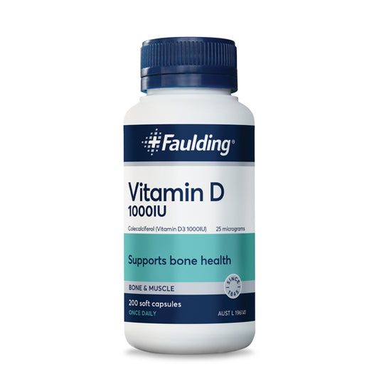 Faulding Vitamin D 1000IU 200 Capsules