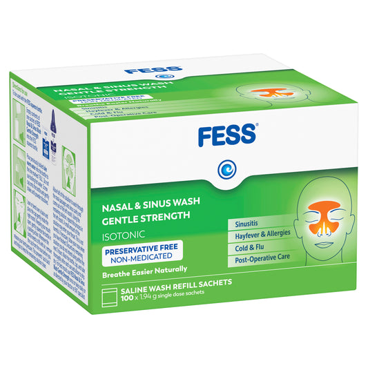 Fess Sinu Cleanse Gentle Wash Refill Sachets 100
