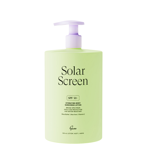 GEM Solar Screen SPF 50+ Hydrating Body Sunscreen Lotion 500mL