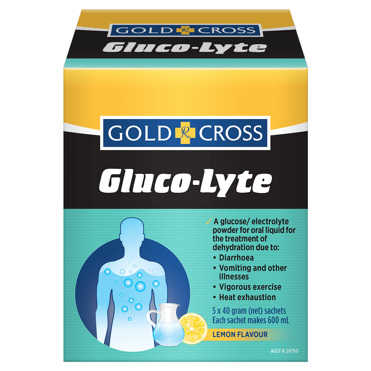 GoldX Gluco-Lyte Oral Sachets 40g x5 – HealthEZ Pharmacy