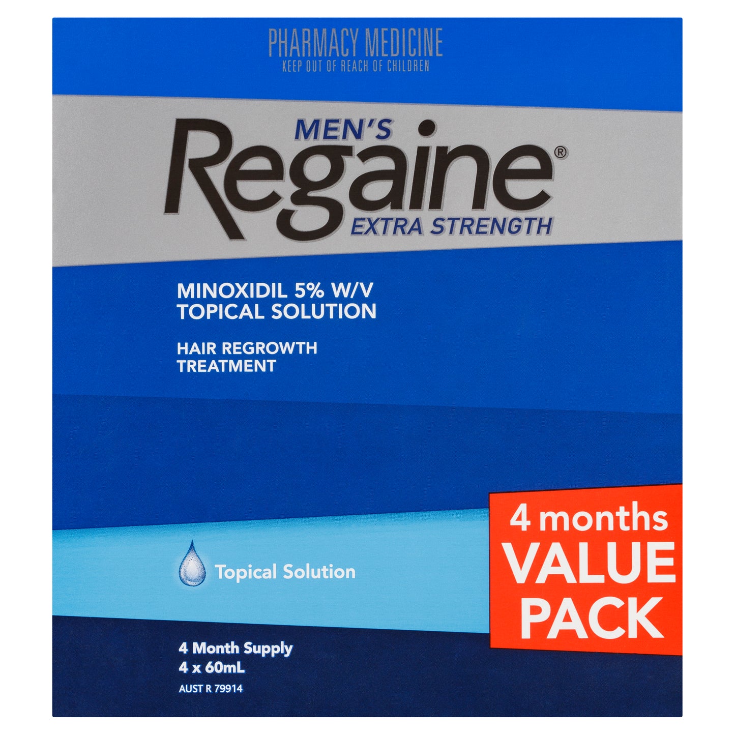Regaine Men Extra Strength Solution (4 for 3)