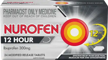 Nurofen 12 Hour Relief 300mg 24 Tablets - Ibuprofen