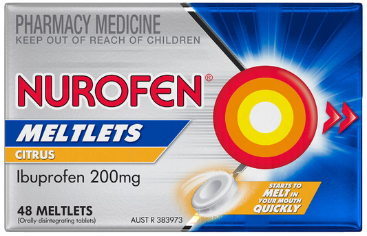 Nurofen Meltlets - Citrus 200mg 48 pack