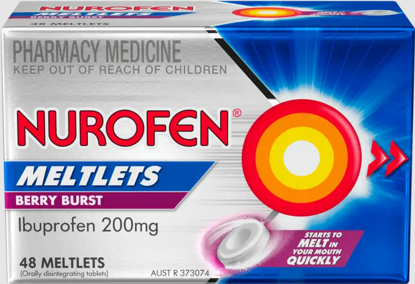 Nurofen Meltlets Berry Burst 200mg 48