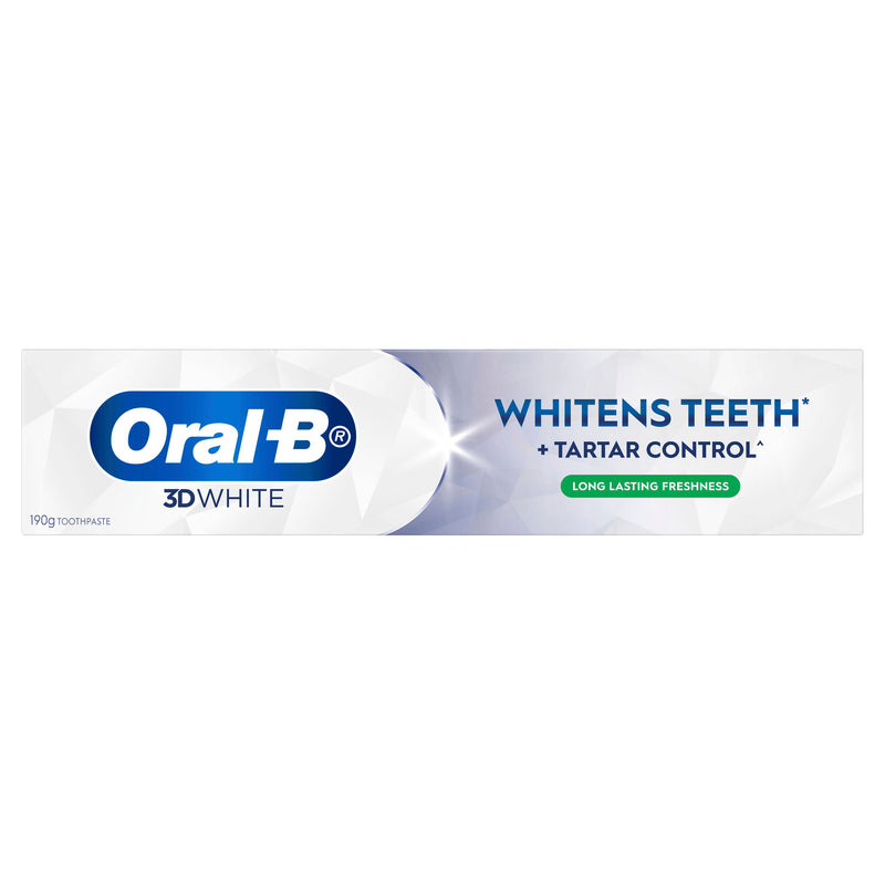 Oral-B 3D White Long Lasting Fresh Toothpaste 190g