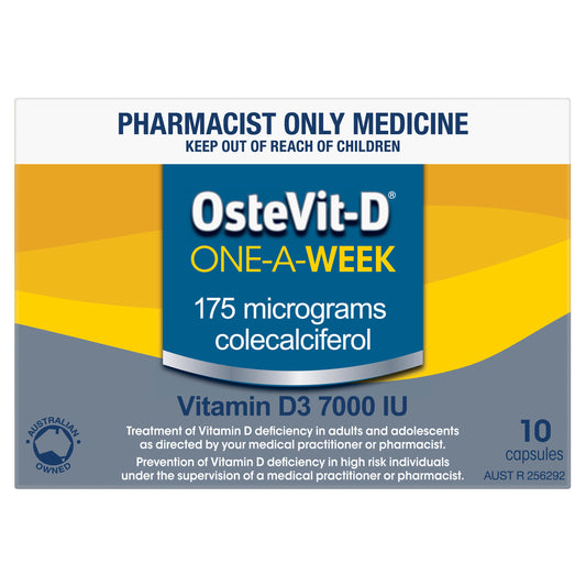 OsteVit-D Vitamin D3 7000IU 1-A-Week 10 Capsules