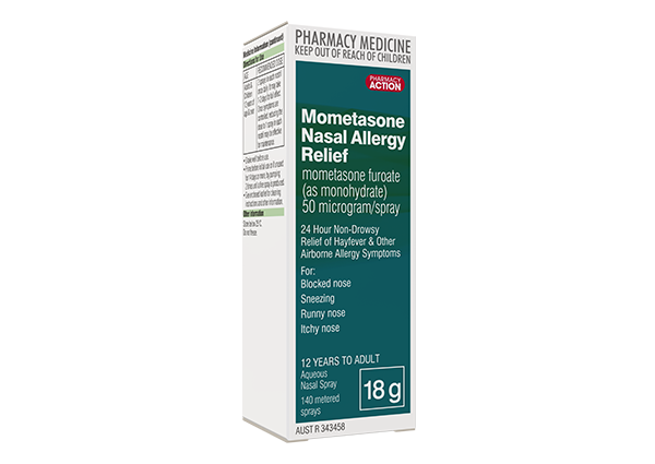 Pharmacy Action Mometasone Nasal Spray 50 micrograms