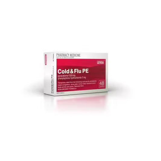 Pharmacy Action Cold & Flu Phenylephrine Tablets 48