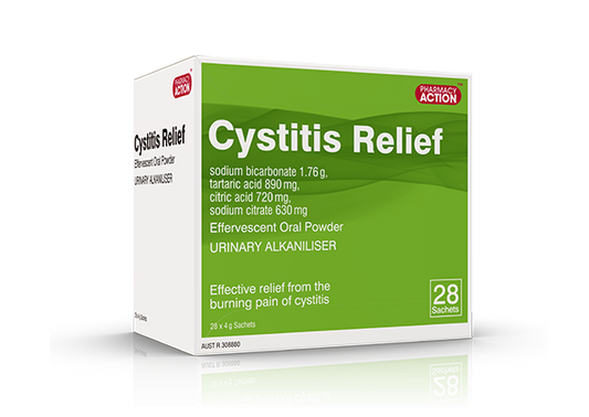 Pharmacy Action Cystitis Relief Powder Sachets 28