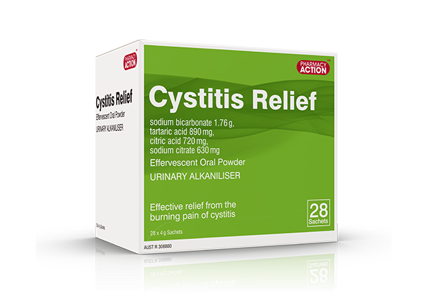 Pharmacy Action Cystitis Relief Powder Sachets 28