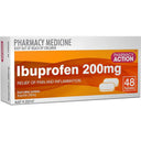 Pharmacy Action Ibuprofen 200mg Tablets 48