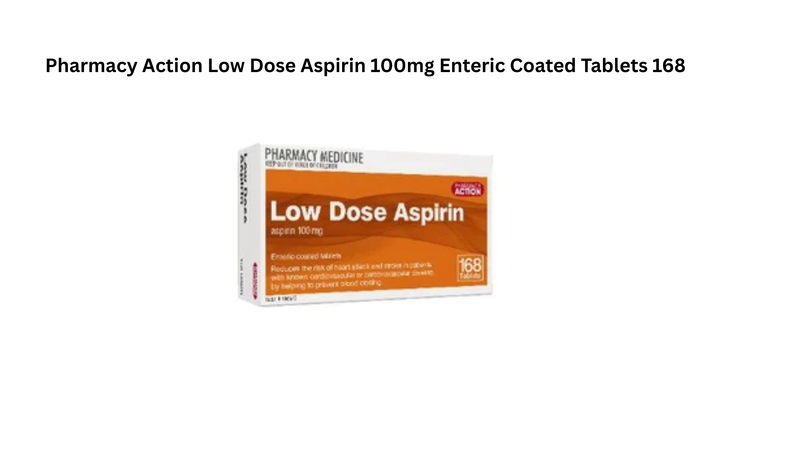 Pharmacy Action Low Dose Aspirin 100mg Enteric Coated Tablets 168