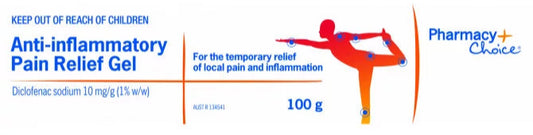 PharmacyChoice  Anti-Inflammatory Pain Relief Gel 100 g