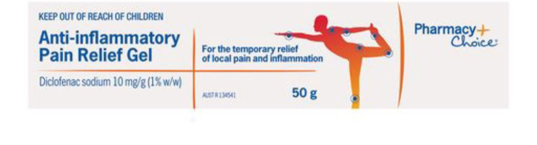 PharmacyChoice  Anti-Inflammatory Pain Relief Gel 50 g