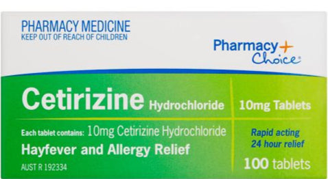 PharmacyChoice Cetirizine 100 Tablets