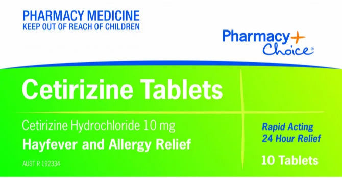 PharmacyChoice Cetirizine 10 Tablets
