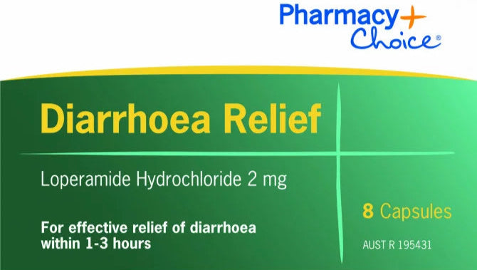 PharmacyChoice Diarrhoea Relief 8 Capsules