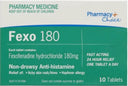 PharmacyChoice  Fexo 180 10 Tablets