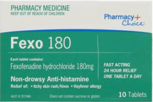 PharmacyChoice  Fexo 180 10 Tablets