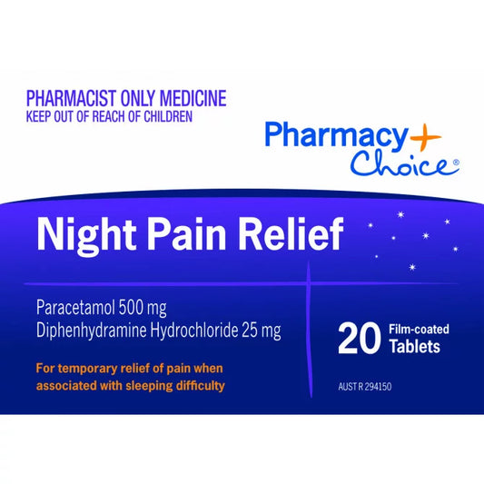 PharmacyChoice Night Pain Relief 20 Tablets