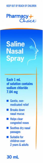 PharmacyChoice Saline Nasal Spray 30 mL