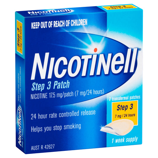 Nicotinell 24 Hour Patch Step 3 7 mg 7 Pack (7 Day Supply)