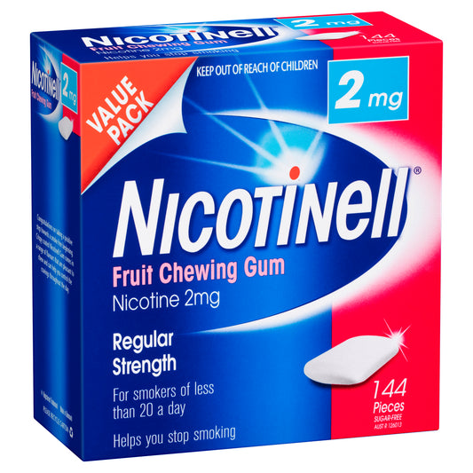 Nicotinell Nicotine Gum Fruit 2 mg 144 Pack