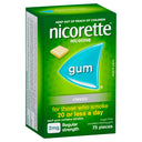 Nicorette Gum Classic 2 mg 75 Pack