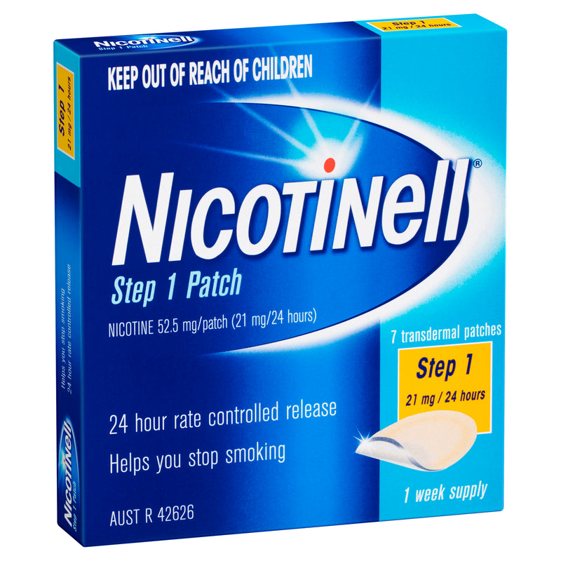 Nicotinell Step 1 (21mg/24 hours) 7 Patches (7 Day Supply)