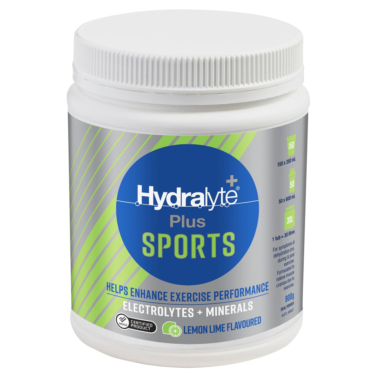 Hydralyte Plus Sports Lemon Lime Powder 900g