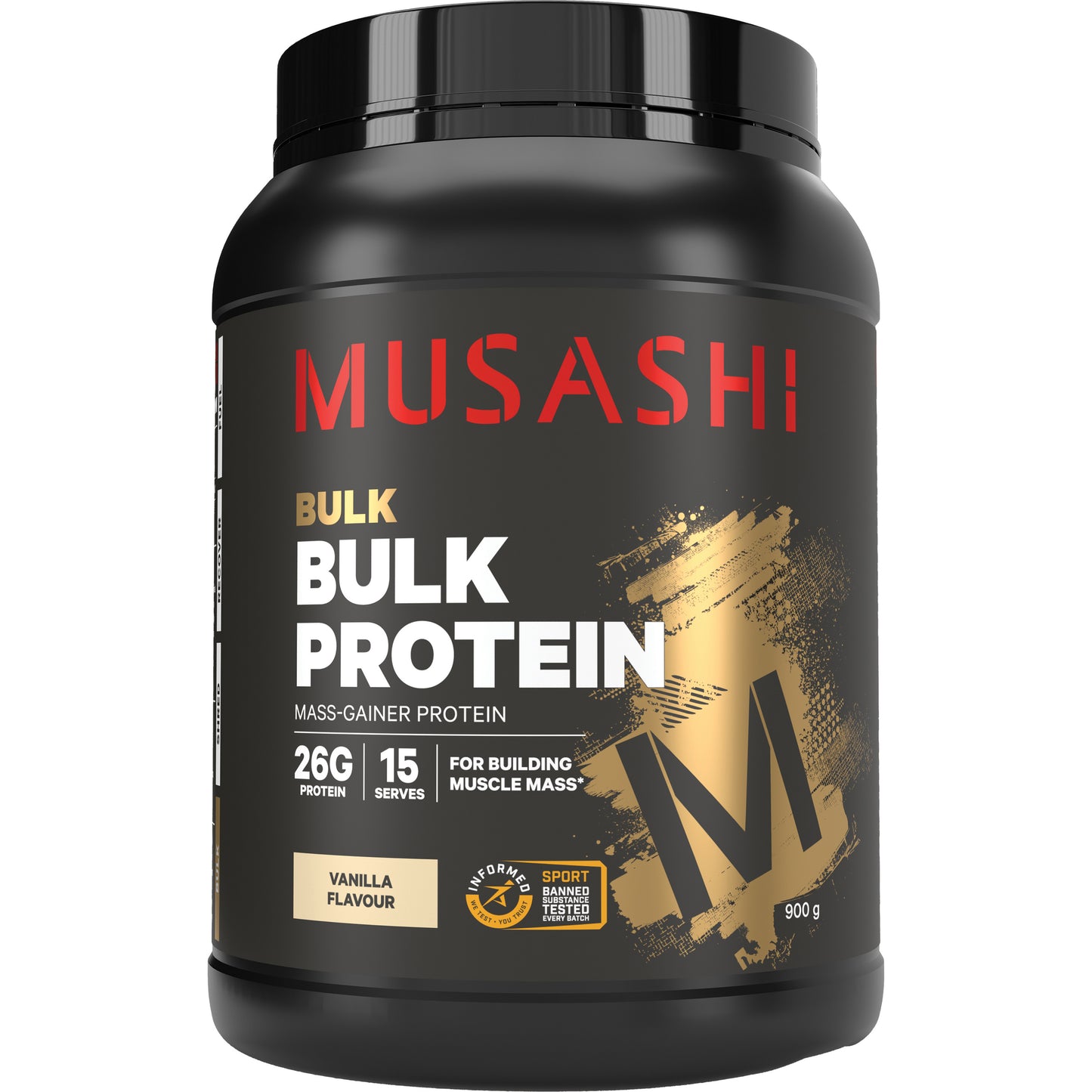 Musashi Bulk Protein Powder Vanilla 900g