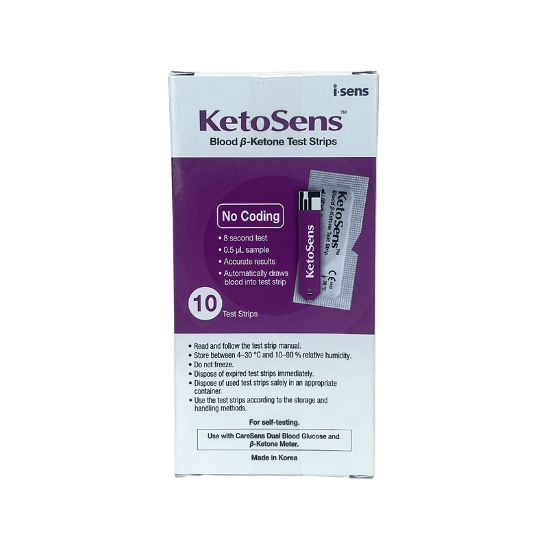 CareSens KetoSens Blood Ketone Test Strips Box of 10