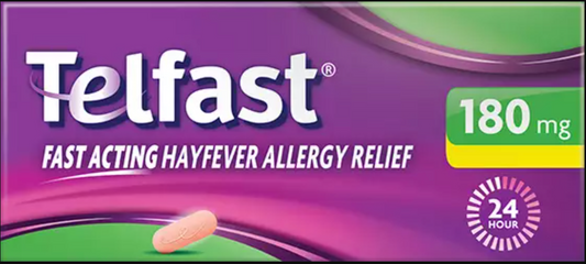 Telfast Skin/Rash 180mg Tablets 30