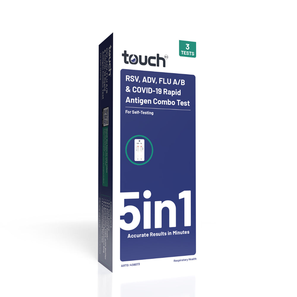 TouchBio RSV + ADV + Flu + COVID-19 Test x3