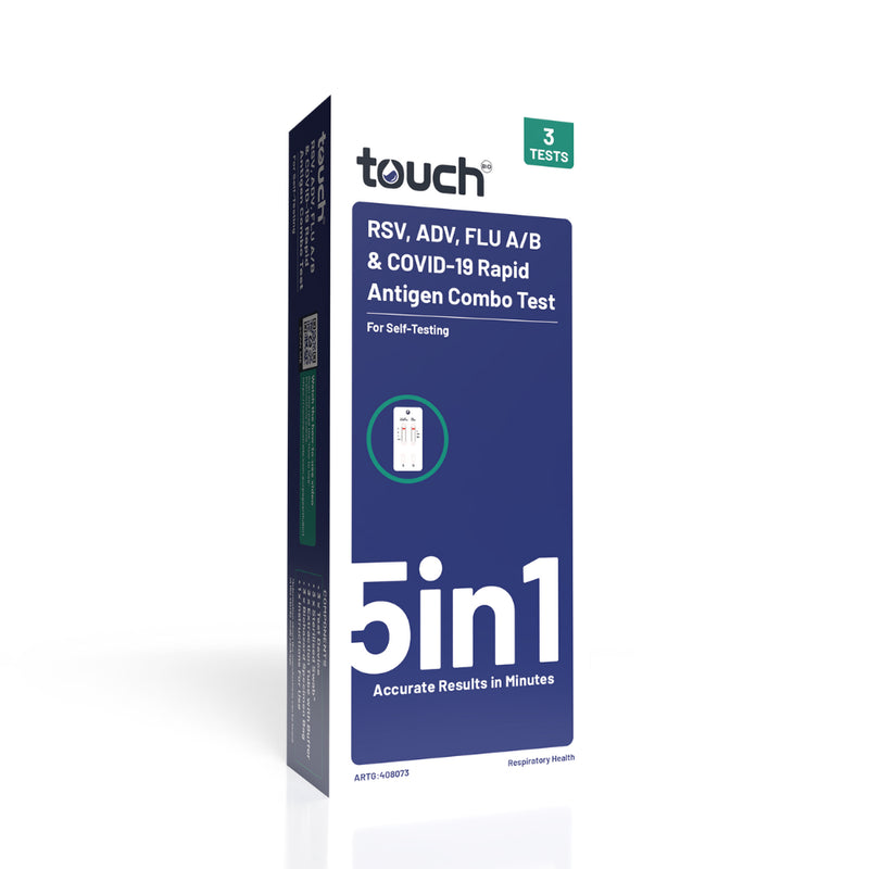 TouchBio RSV + ADV + Flu + COVID-19 Test x3