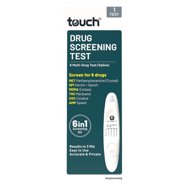 TouchBio 6 Multi-Drug Test Pen (Saliva) x1