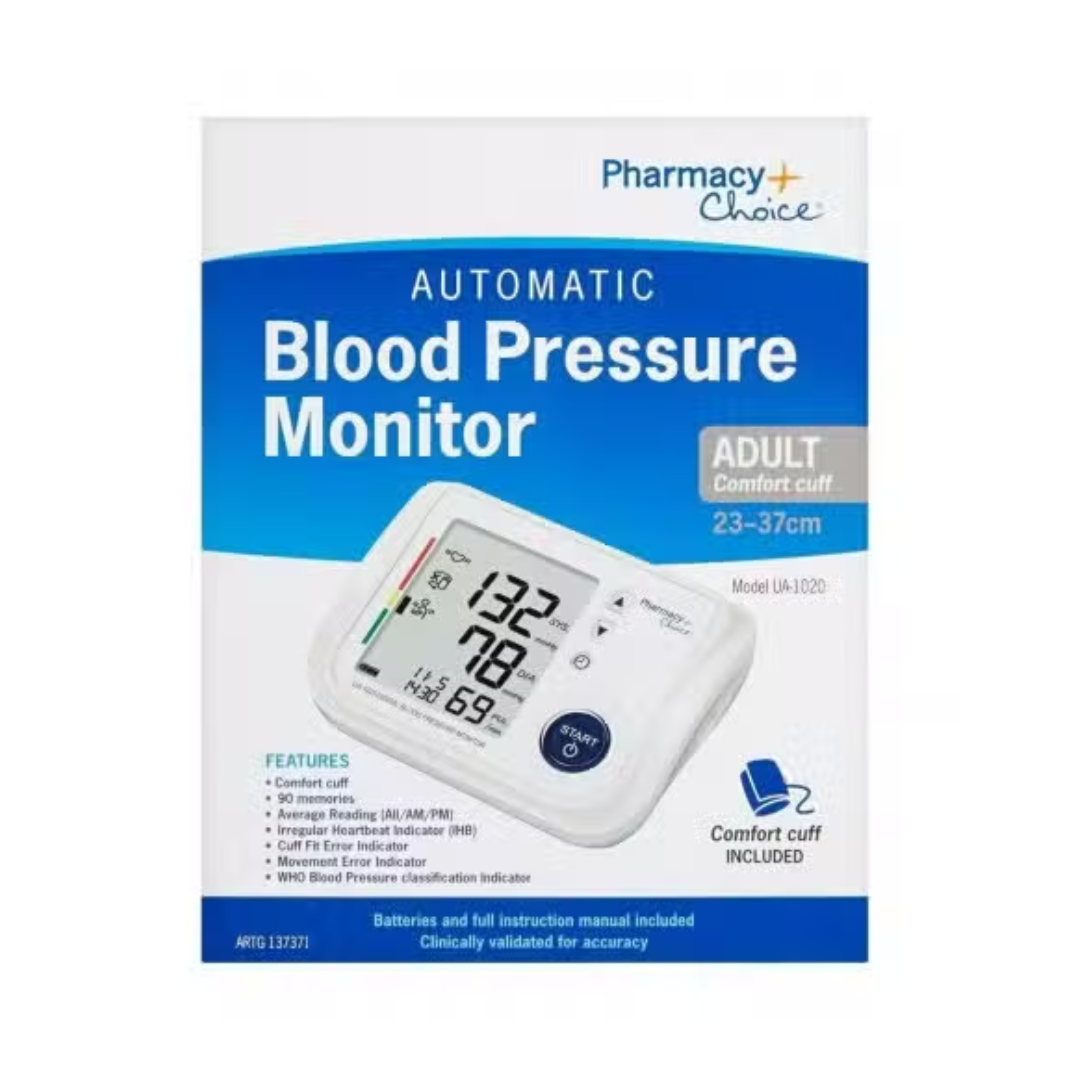PharmacyChoice   Blood Pressure Monitor Model UA 1020