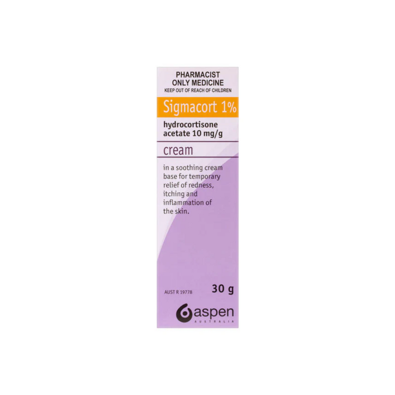 Sigmacort 1% Cream 30g - Hydrocortisone